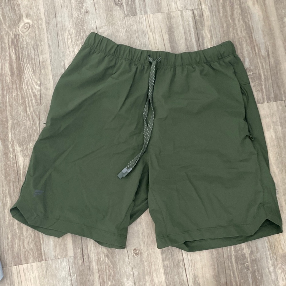 Olive green Fabletics shorts
